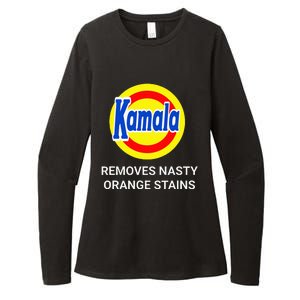 Vote Kamala Harris 2024 Removes Nasty Orange Stains Womens CVC Long Sleeve Shirt