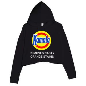 Vote Kamala Harris 2024 Removes Nasty Orange Stains Crop Fleece Hoodie