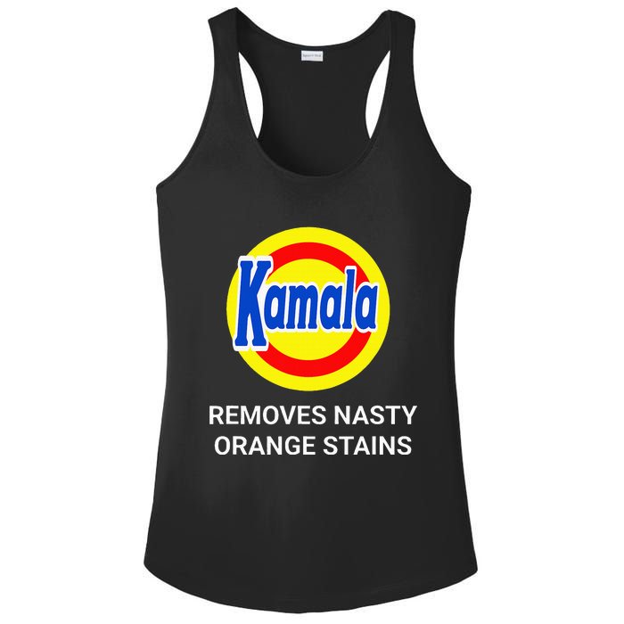 Vote Kamala Harris 2024 Removes Nasty Orange Stains Ladies PosiCharge Competitor Racerback Tank