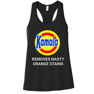 Vote Kamala Harris 2024 Removes Nasty Orange Stains Women's Racerback Tank