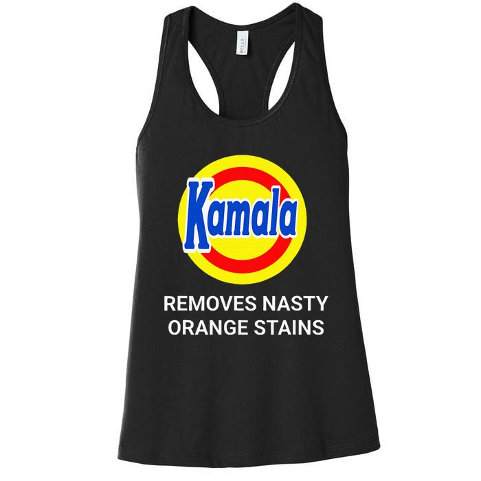 Vote Kamala Harris 2024 Removes Nasty Orange Stains Women's Racerback Tank