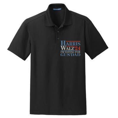 Vote Kamala Harris Walz 2024 Im Voting For Gus Dad Dry Zone Grid Polo