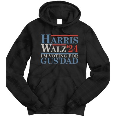 Vote Kamala Harris Walz 2024 Im Voting For Gus Dad Tie Dye Hoodie