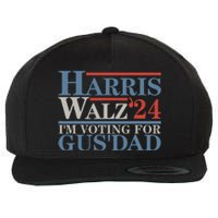 Vote Kamala Harris Walz 2024 Im Voting For Gus Dad Wool Snapback Cap