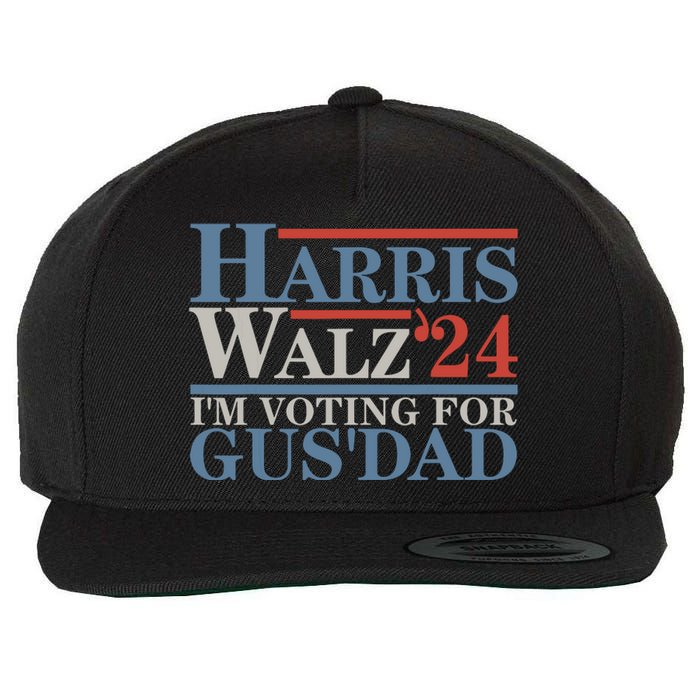 Vote Kamala Harris Walz 2024 Im Voting For Gus Dad Wool Snapback Cap