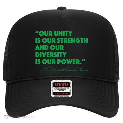 Vp Kamala Harris Quote High Crown Mesh Back Trucker Hat