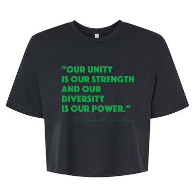 Vp Kamala Harris Quote Bella+Canvas Jersey Crop Tee