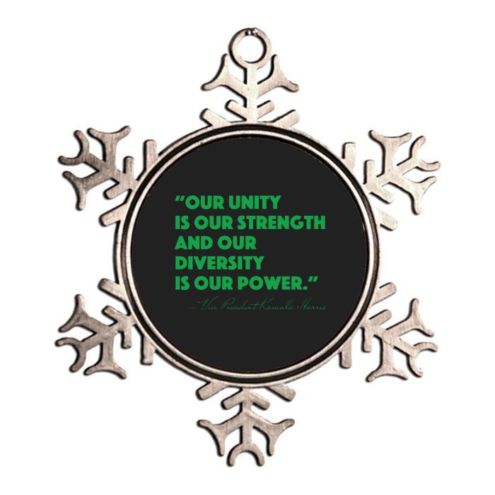 Vp Kamala Harris Quote Metallic Star Ornament