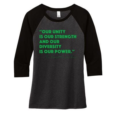 Vp Kamala Harris Quote Women's Tri-Blend 3/4-Sleeve Raglan Shirt