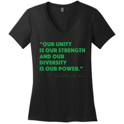 Vp Kamala Harris Quote Women's V-Neck T-Shirt