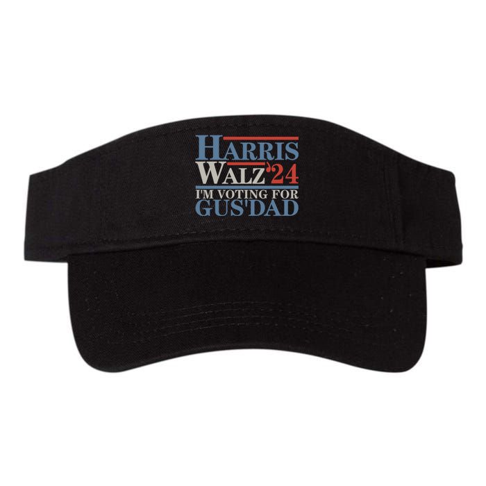 Vote Kamala Harris Walz 2024 IM Voting For Gus Dad Valucap Bio-Washed Visor