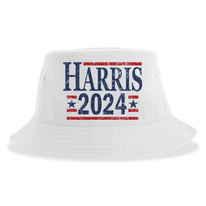 Vintage Kamala Harris 2024 Sustainable Bucket Hat