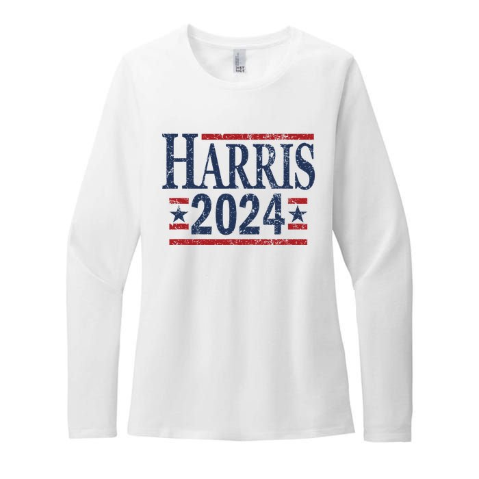 Vintage Kamala Harris 2024 Womens CVC Long Sleeve Shirt