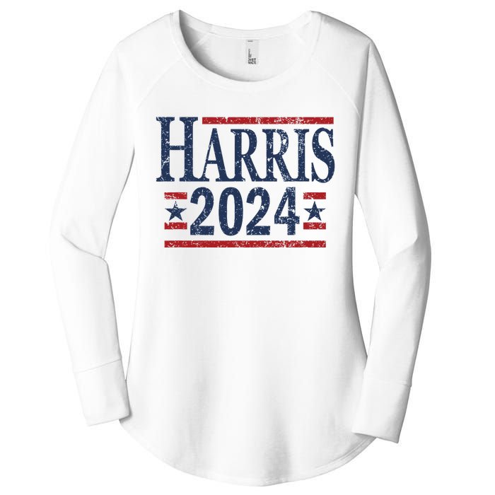 Vintage Kamala Harris 2024 Women's Perfect Tri Tunic Long Sleeve Shirt