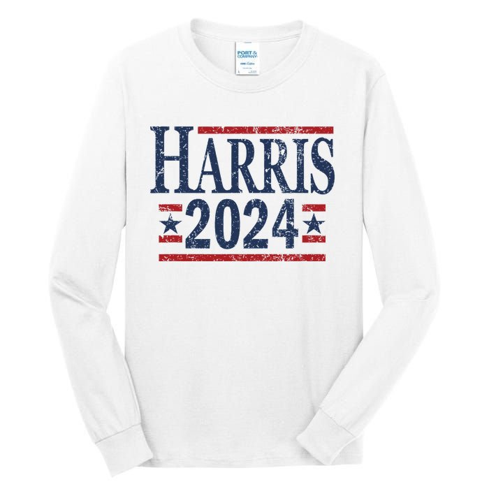 Vintage Kamala Harris 2024 Tall Long Sleeve T-Shirt