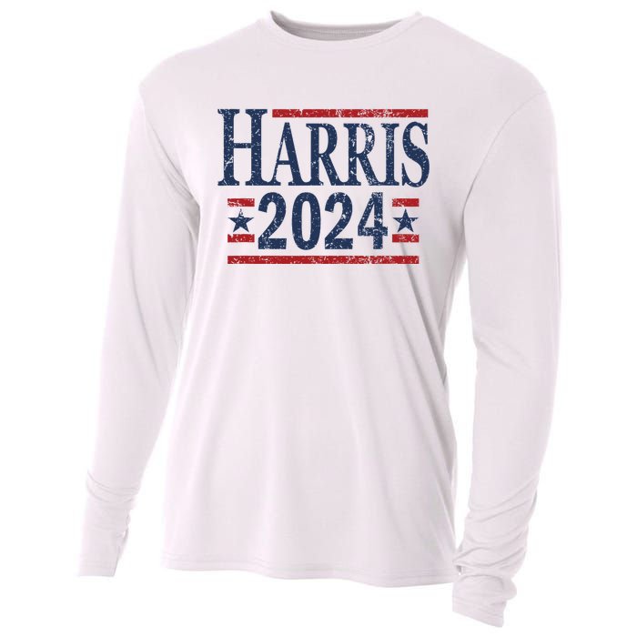 Vintage Kamala Harris 2024 Cooling Performance Long Sleeve Crew