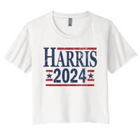 Vintage Kamala Harris 2024 Women's Crop Top Tee