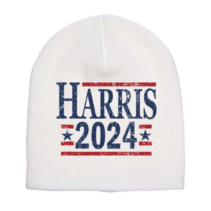 Vintage Kamala Harris 2024 Short Acrylic Beanie