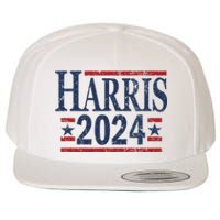 Vintage Kamala Harris 2024 Wool Snapback Cap