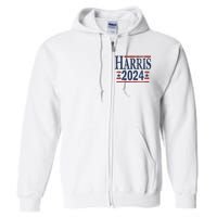 Vintage Kamala Harris 2024 Full Zip Hoodie