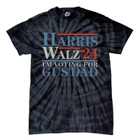 Vote Kamala Harris Walz 2024 IM Voting For Gus Dad Tie-Dye T-Shirt