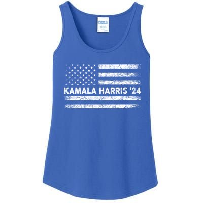 Vintage Kamala Harris 2024 For President Election Campaign Gift Ladies Essential Tank