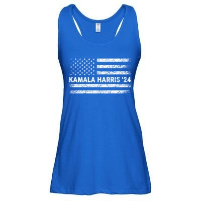 Vintage Kamala Harris 2024 For President Election Campaign Gift Ladies Essential Flowy Tank