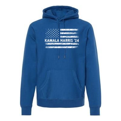 Vintage Kamala Harris 2024 For President Election Campaign Gift Premium Hoodie