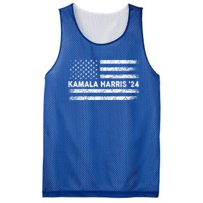 Vintage Kamala Harris 2024 For President Election Campaign Gift Mesh Reversible Basketball Jersey Tank