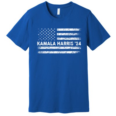 Vintage Kamala Harris 2024 For President Election Campaign Gift Premium T-Shirt