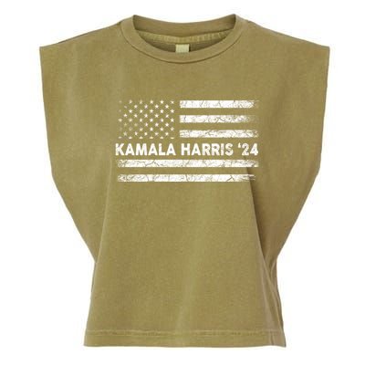 Vintage Kamala Harris 2024 For President Election Campaign Gift Garment-Dyed Women's Muscle Tee