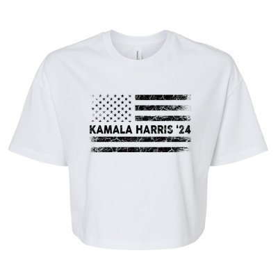 Vintage Kamala Harris 2024 For President Election Campaign Gift Bella+Canvas Jersey Crop Tee