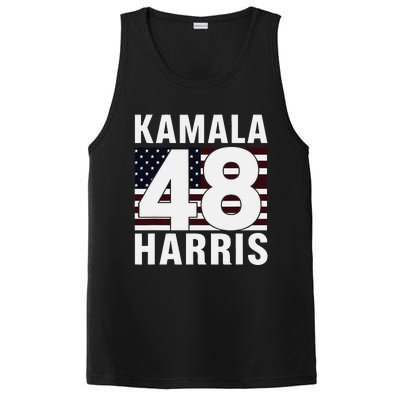 Vote Kamala Harris 48th 2024 For President Vintage Flag PosiCharge Competitor Tank