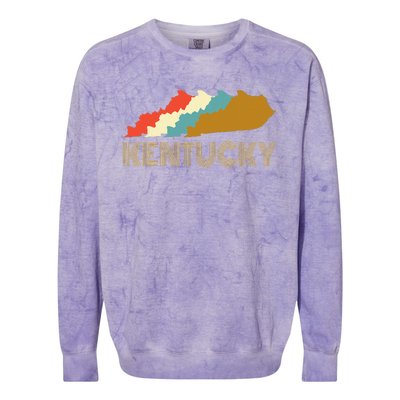 Vintage Kentucky Home State  I Love Kentucky Colorblast Crewneck Sweatshirt