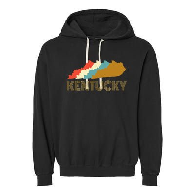 Vintage Kentucky Home State  I Love Kentucky Garment-Dyed Fleece Hoodie