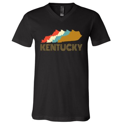 Vintage Kentucky Home State  I Love Kentucky V-Neck T-Shirt