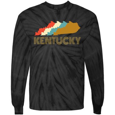 Vintage Kentucky Home State  I Love Kentucky Tie-Dye Long Sleeve Shirt