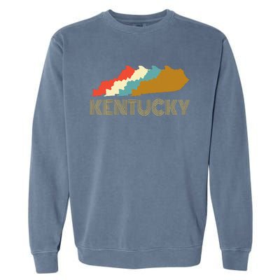 Vintage Kentucky Home State  I Love Kentucky Garment-Dyed Sweatshirt