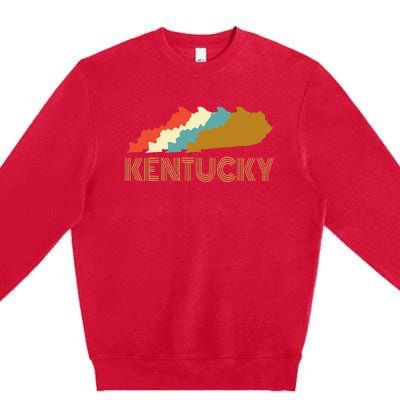 Vintage Kentucky Home State  I Love Kentucky Premium Crewneck Sweatshirt