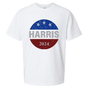 Vote Kamala Harris For President 2024 Button Usa Flag Sueded Cloud Jersey T-Shirt