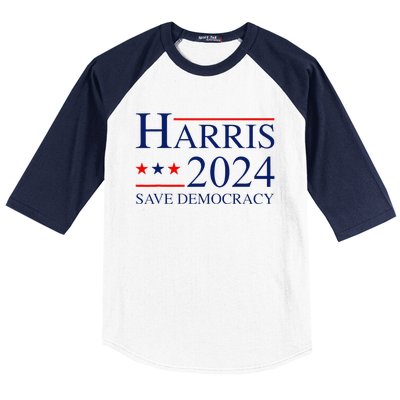 Vote Kamala Harris For President 2024 Election Democratic Baseball Sleeve Shirt