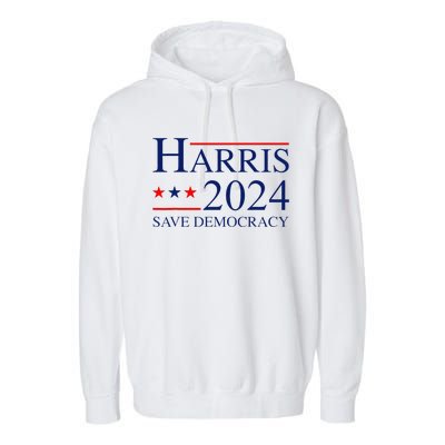 Vote Kamala Harris For President 2024 Election Democratic Garment-Dyed Fleece Hoodie