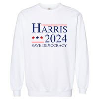 Vote Kamala Harris For President 2024 Election Democratic Garment-Dyed Sweatshirt