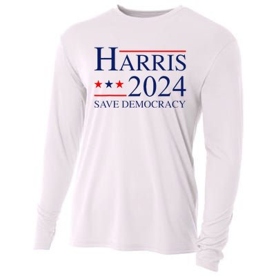 Vote Kamala Harris For President 2024 Election Democratic Cooling Performance Long Sleeve Crew