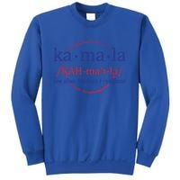 Vintage Kamala Harris Madam President Pronunciation Gift Sweatshirt