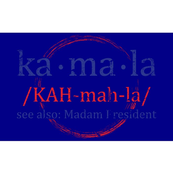 Vintage Kamala Harris Madam President Pronunciation Gift Bumper Sticker