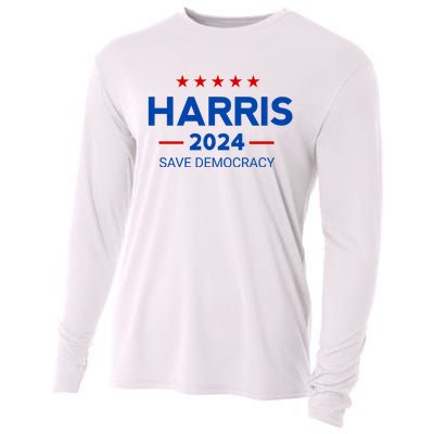 Vote Kamala Harris For Presidential Election 2024 Democratic Cooling Performance Long Sleeve Crew