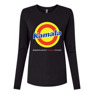 Vote Kamala Harris Removes Nasty Orange Stains Detergent Fun Womens Cotton Relaxed Long Sleeve T-Shirt