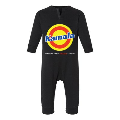 Vote Kamala Harris Removes Nasty Orange Stains Detergent Fun Infant Fleece One Piece