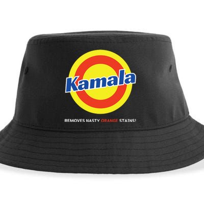 Vote Kamala Harris Removes Nasty Orange Stains Detergent Fun Sustainable Bucket Hat